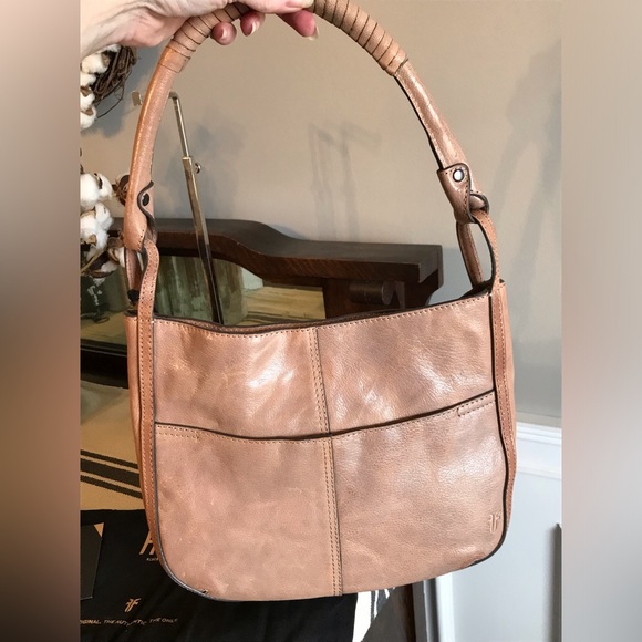 Frye Corrine Leather Crossbody Shoulder Bag Parchment Retail $328 - Picture 6 of 14